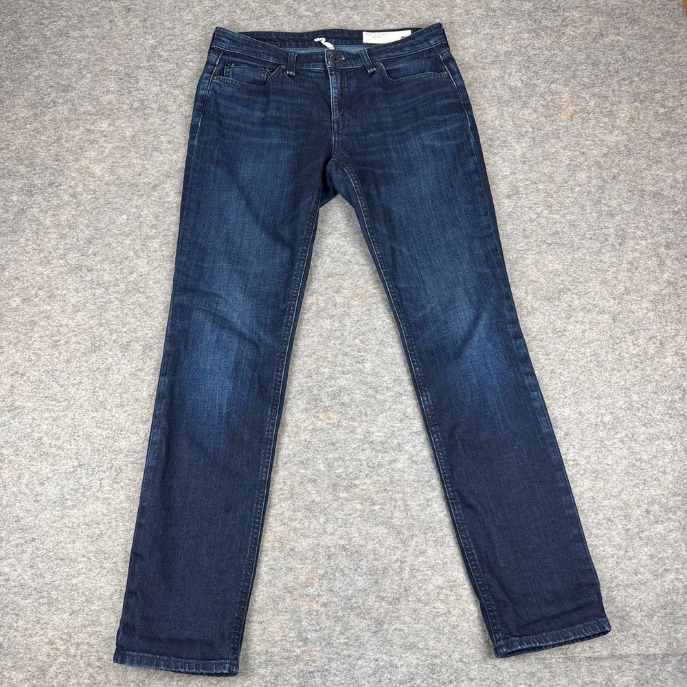 Rag & Bone Low‎ Rise Slim Boyfriend Jeans 30" Denim Blue Womens 25